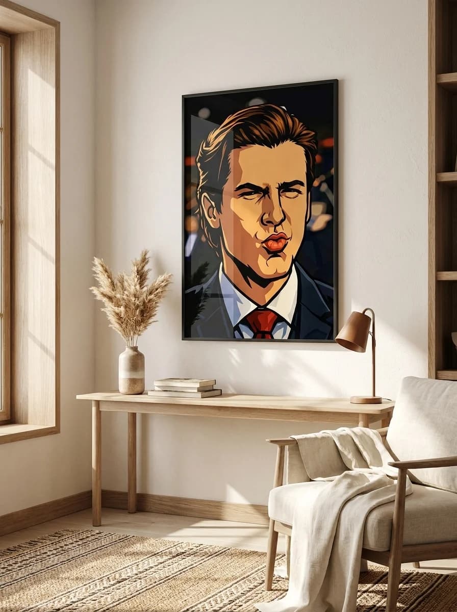 Patrick Bateman (The Executive) - American Psycho Pop Art Canvas Wall Art
