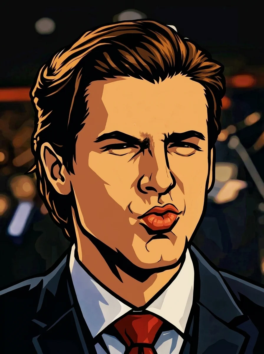 Patrick Bateman American Psycho pop art canvas wall art print