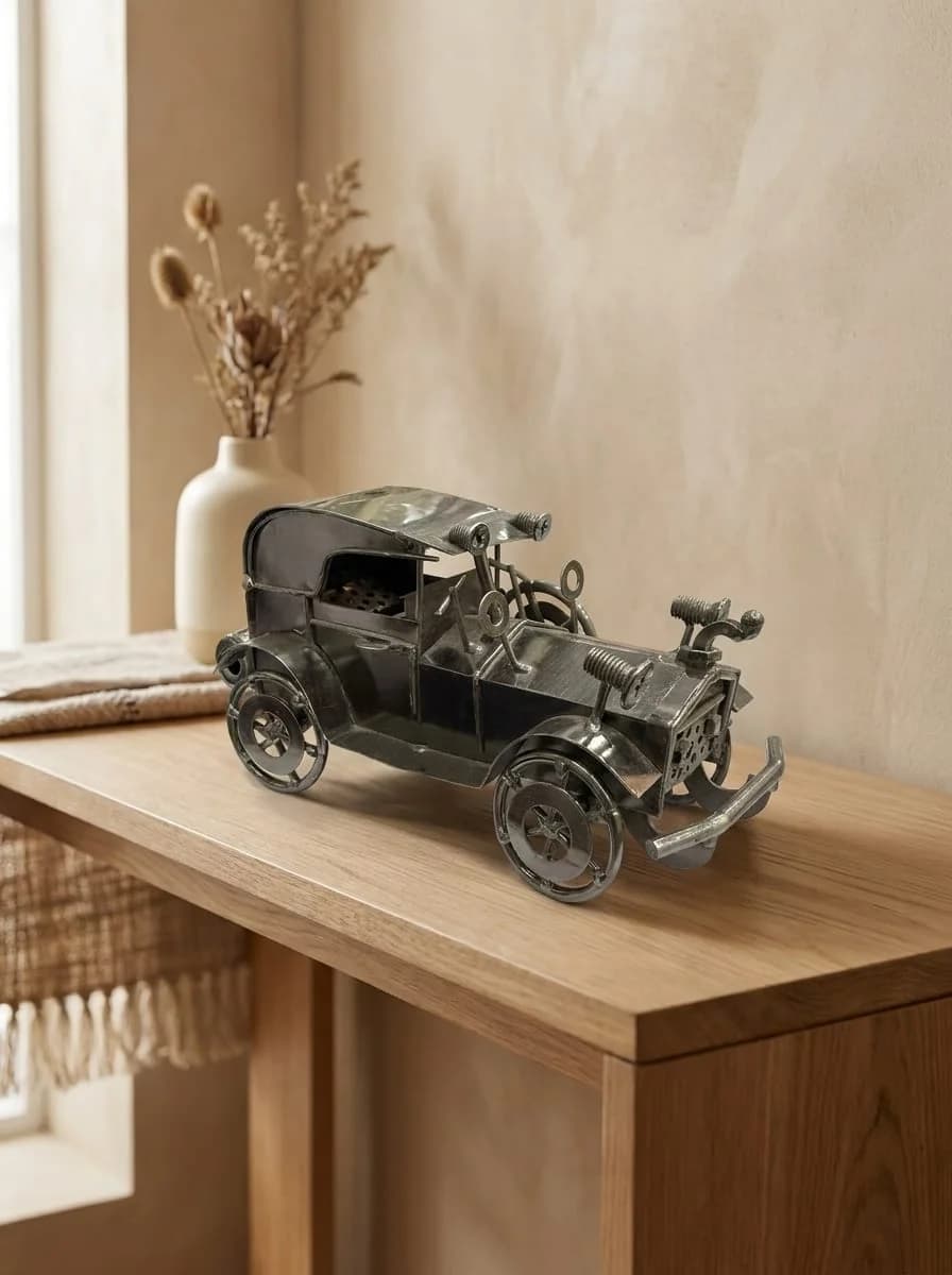 Handcrafted Vintage Iron Classic Touring Car Model